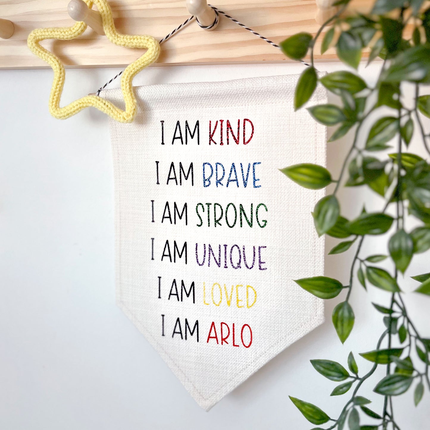 Children’s positive affirmations flag