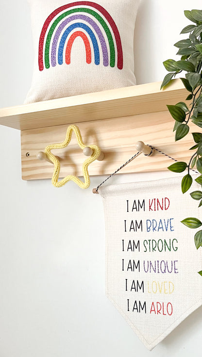 Children’s positive affirmations flag