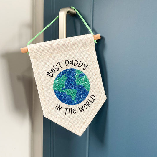 'Best Daddy in the world' mini flag