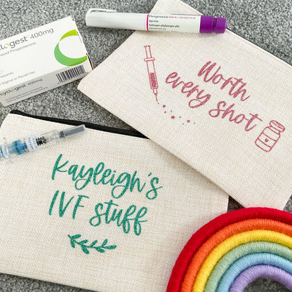 'Worth every shot' IVF pouch